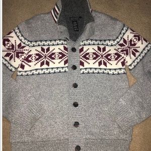 Buffalo David Bitton mens gray sweater winter L